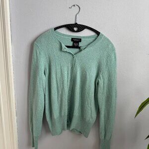 100% cashmere cardigan by Lord and Taylor